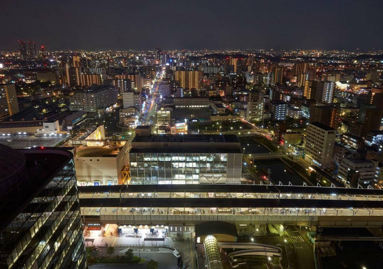 Hotel Agora Regency Osaka Sakai Sakai  Buitenkant foto View of the station at night